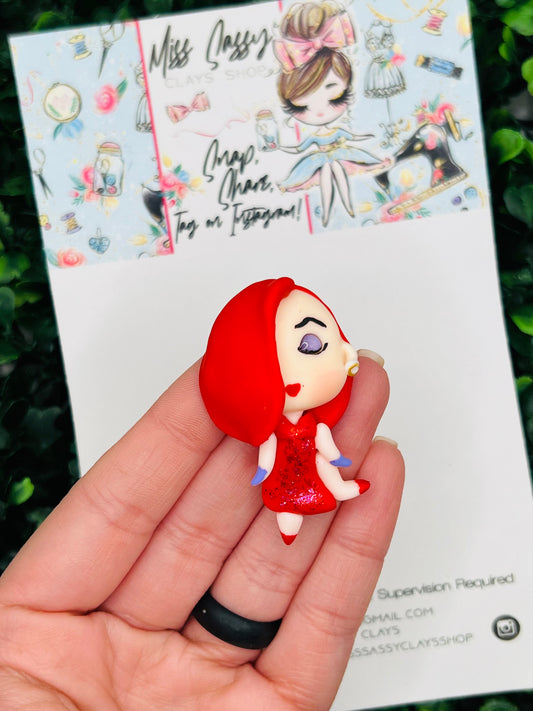 Famous Character Red Hair Clay | Polymer Clay | Bow Center | Bow Supplies | Clay Center for Bows | Embellishment