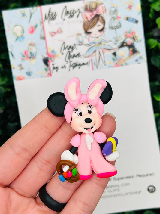 Famous Mouse Character Easter Clay | Polymer Clay | Bow Center | Bow Supplies | Clay Center for Bows | Embellishment