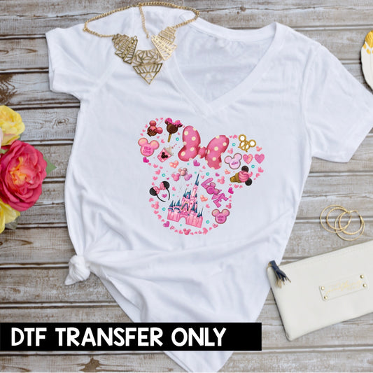 Valentine’s Day Love Mouse Snacks DTF Heat Transfer Ready to Press