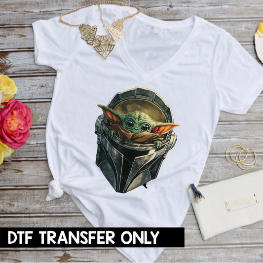 Green Guy Galaxy DTF Heat Transfer Ready to Press